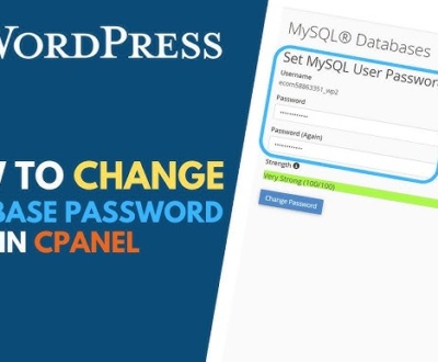 How to Change Password for WordPress Website in cPanel