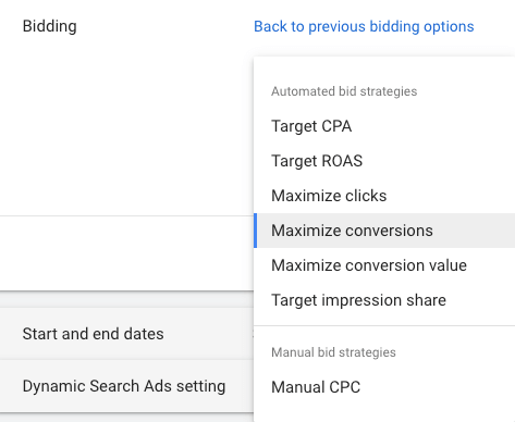 google ads bidding strategy